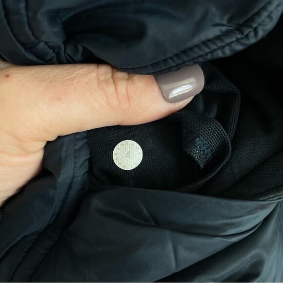 Lululemon | Women’s Scuba Hoodie Glyde Puffer Jacket Nocturnal Teal Lined Fleece - Picture 6 of 13